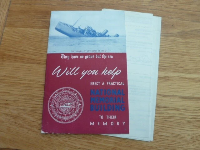 Ww2 Original 1945 Prospectus Institute Marine Eng Building Memorial Hall London