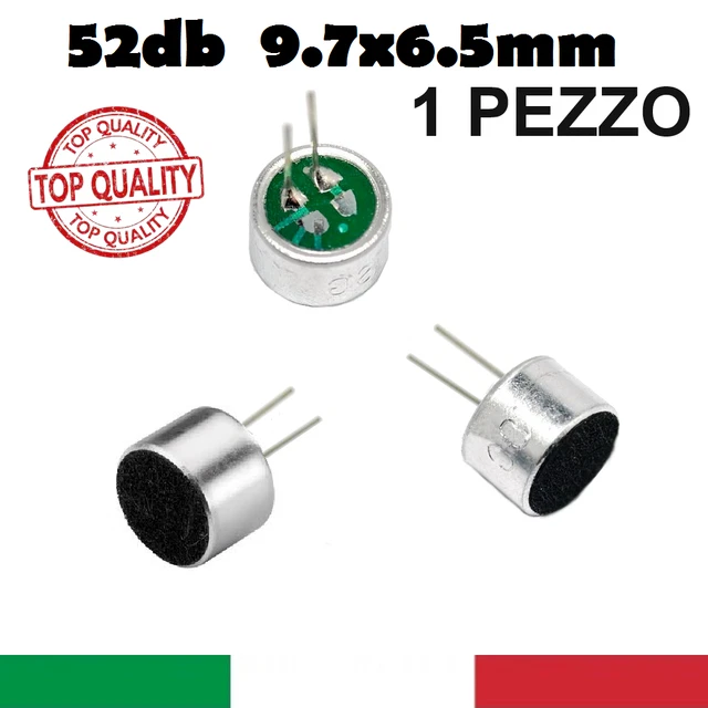Capsula Microfonica A Condensatore Omnidirezionale 6x5mm Capsula Per Microfono