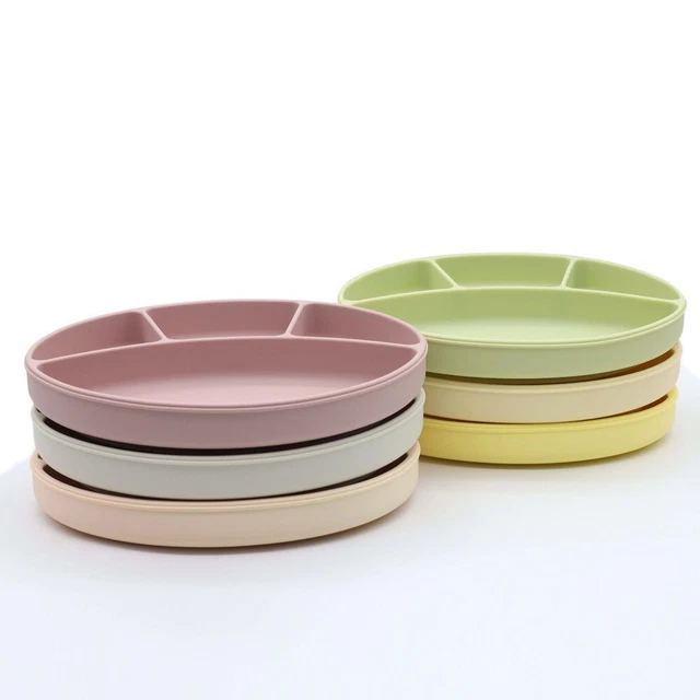 Cookware Dishes Food Tray Children Suction Plate Storage Tray Silicone Plate
