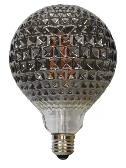 Ampoule LED décorative -Globe E27 - Effet mosaïque - 4W - Blanc chaud