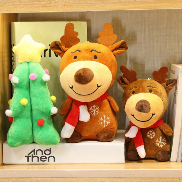 Christmas Elk Santa Claus Tree Dolls Pillow Plush Toys Merry Christmas Decoratio