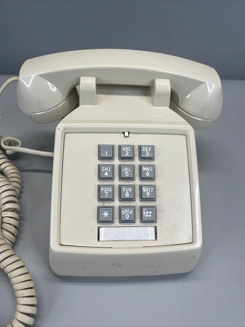 Hac Button VINTAGE PREMIER HAC 2500 Telephone Desktop Push Button Landline Phone ...