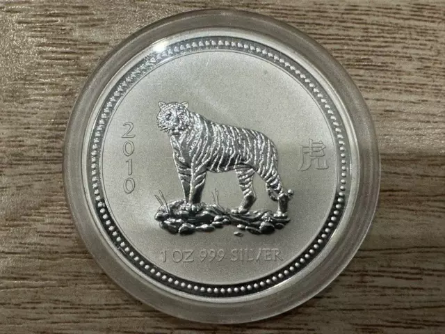 Australia One Dollar Year of the Tiger  1 Oz Lunar Series I coin 2010 (2007)