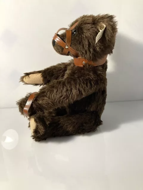 1991 STEIFF 406119 - GROWLER MUZZLE 1908 TEDDY BEAR 35cm - Brown - Limited 5000 3