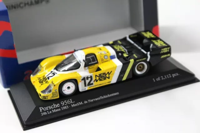 1:43 Minichamps Porsche 956L 24h Le Mans 1983 #12 Merl NEW MAN