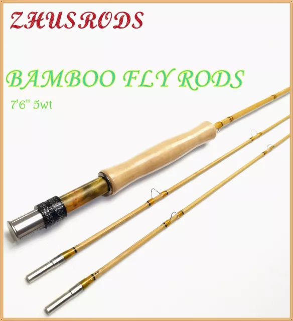 VINTAGE BAMBOO FLY Rod 7'0- 7'6 ZHUSRODS Handicraft Fly Fishing Rods  $99.00 - PicClick