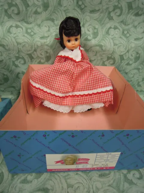 nm-288  MADAME ALEXANDER 8" vinyl doll: "JO" from 'Little Women'  #407