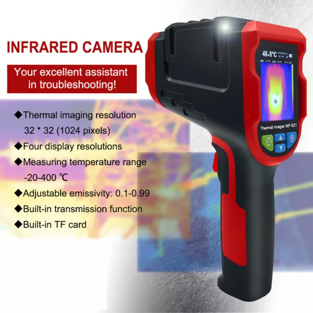 NF-521 Handheld Infrared Thermal Imaging Camera Digital Thermometer Imager 8GB