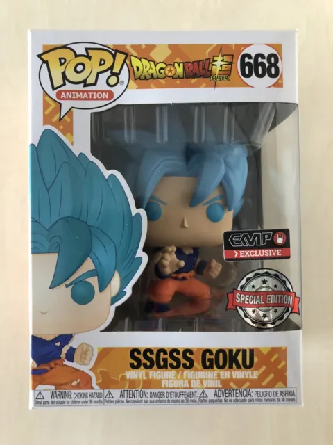 FUNKO POP SSGSS Goku Blue Exclusive Dragon Ball Super 668 EUR 30,00 -  PicClick IT