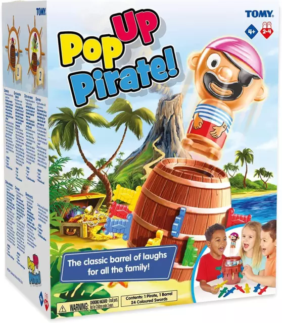 TOMY Pop Up Pirate Pete Classic Children Action Adult Preschool Kids Board Game