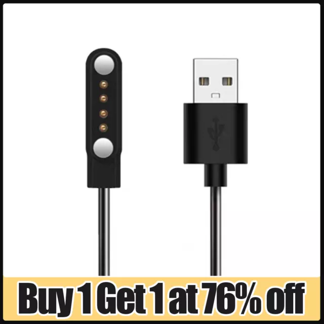 Universal 4Pin Magnetic Charging Cable USB Charger Cord for Smart Watch 4 Pin UK