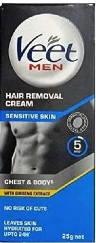 Veet Hair Removal Cream for Men, Sensitive skin, 25g