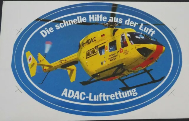 Werbe-Aufkleber ADAC Luftrettung Christoph 1 München RTH DHDAC 80er Hubschrauber