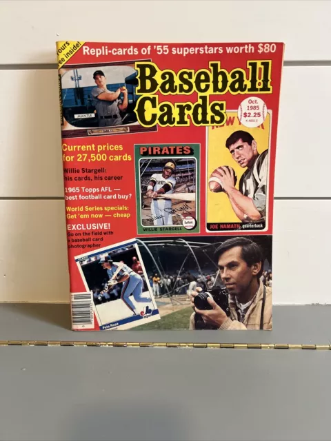 Baseball Cards Magazine October 1985 Issue Sport Collectors Mantle Banks Rose