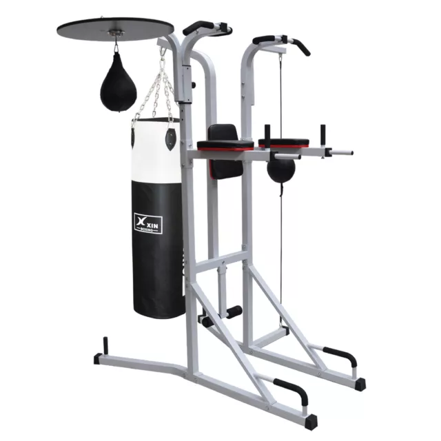 8 In 1 Boxing Rack / Stand - Multi Function Home Gym Station - 30kg Punching Bag