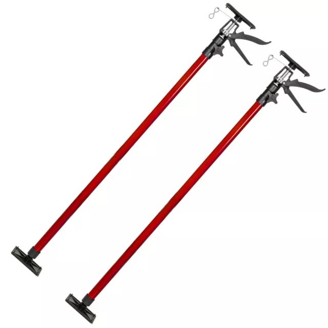 Etai télescopique support barre tiges traverse de plafond set 115-290cm 30kg rou