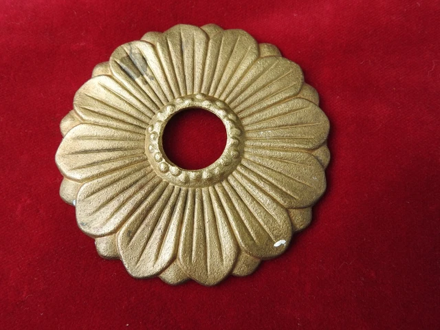 Rosace En Bronze Pour Poignee De Porte Plaque Entree De Serrure Ornement Ancien