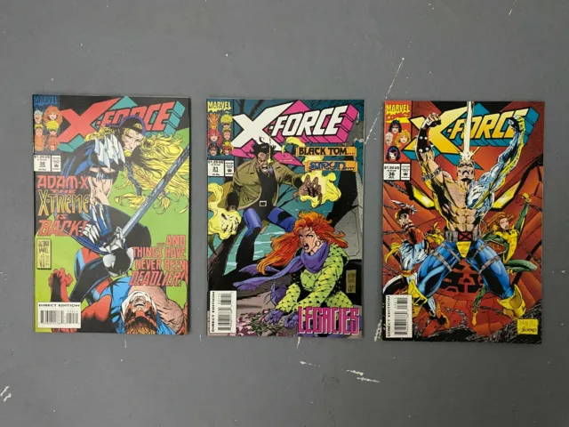 Marvel Comics X-Force #30, 31, & 36 lot of 3 - 1994