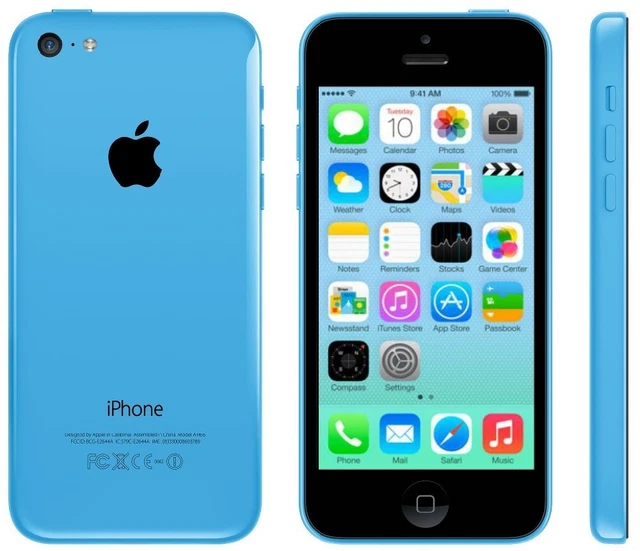 Dummy Iphone 5C Schermata Iniziale Colore Celeste
