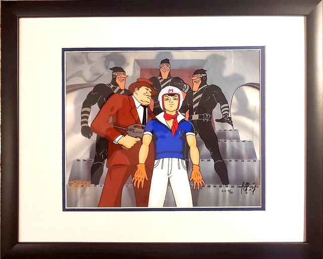 🟢🔵 Speed Racer Gang of Assassins' Limited edition cel hand painted Hand Signed