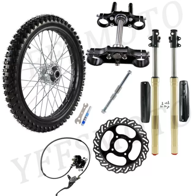 70/100-19 Wheel Rim Tires Front Forks Triple Tree for Honda CRF150 TTR Motocross