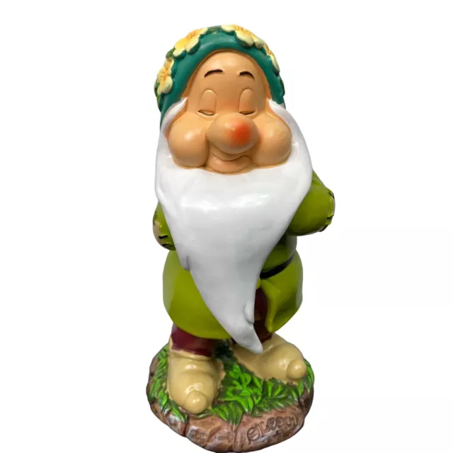 Disney Snow White & the Seven Dwarfs Sleepy Garden Gnome Figurine Statue 7"