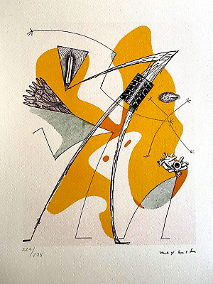 Max Ernst Litografía 1986 ( Miró Man Ray André Masson Magritte Dali )