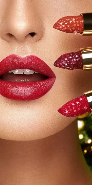 Lápiz labial polvo diamante KIKO MILANO Holiday Gems brillo metálico 05 ópalo cereza