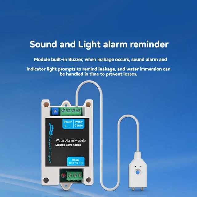 WATER LEAKAGE AUTOMATIC Shutoff Alarm Water Immersion Sensor Module ...
