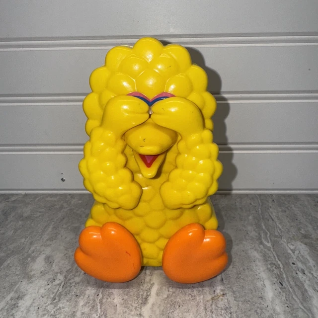TYCO SESAME STREET Musical Peek-A-Boo Big Bird Wind Up Music