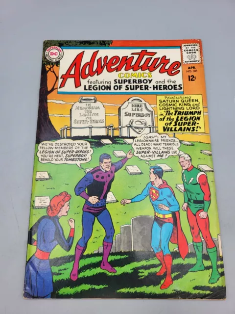 Adventure Comics Volume 1 #331 April 1965 Softcover Illustrated DC Comic Book