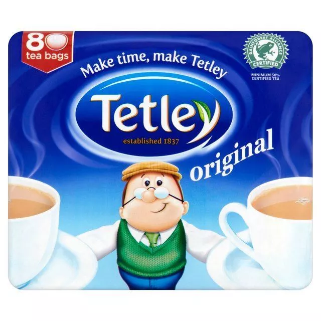 Tetley Original - Sachets de thé - lot de 4 boîtes de 80 sachets