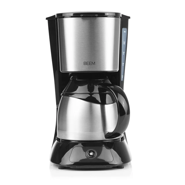 BEEM Filter Kaffeemaschine Thermo Permanentfilter 900W Filterkaffee Edelstahl