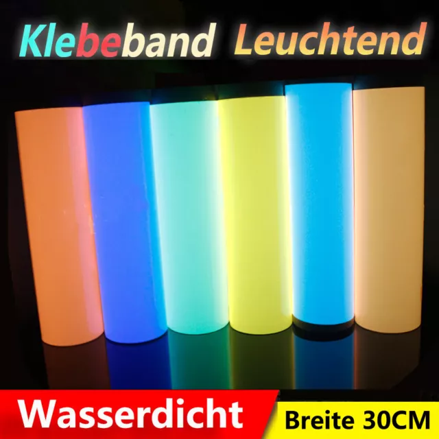 30 cm de ancho lámina luminosa reflectante neón fluorescente cinta adhesiva