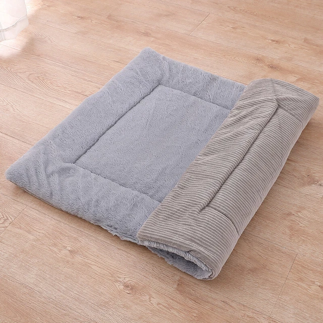 Super Soft Pets Dog Crate Bed Super Plush Dog Bed Mat for Kennel Pad Cushion Mat