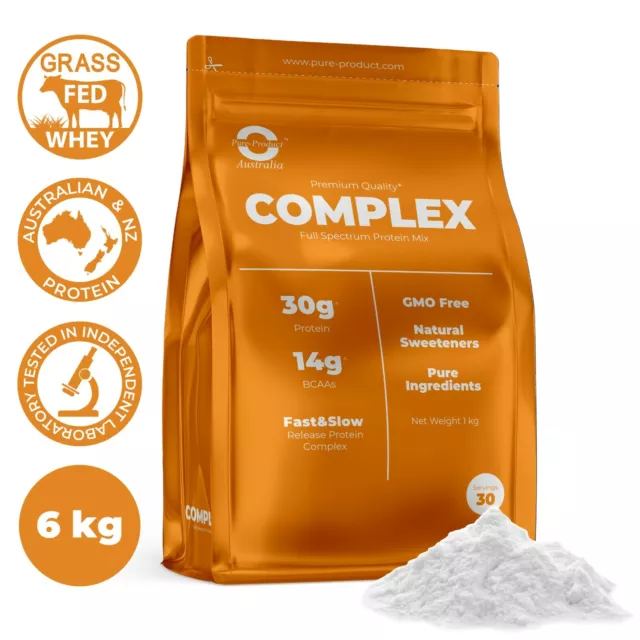 6KG Pure Complete Whey Protein Blend- MIX OF FLAVOURS [Send us your choice]