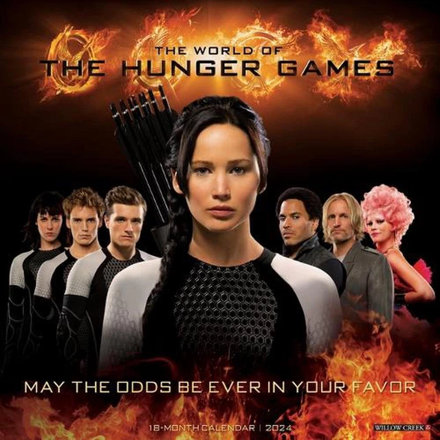 HUNGER GAMES THE World of Hunger Games 2024 12 X 12 Wall Calendar by