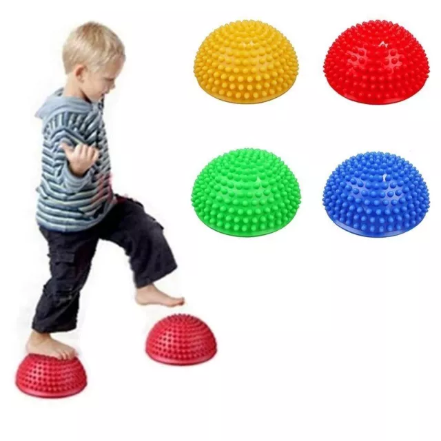 Sensory Durian Ball Massage Point Yoga Ball Portable Half Fit Ball  Children's