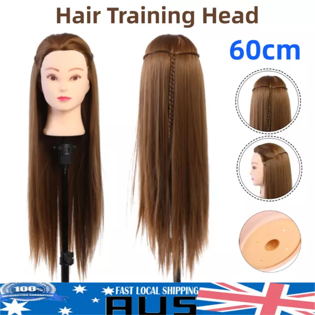 26CM Hair Hairdressing Training Mannequin Head Practice Doll Model & Clamp Salon