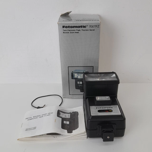 Fotomatic 700TFZ Film Camera Flash Twin Flash Boxed- WRDC