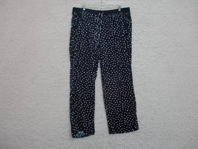 Nautica Pajama Pants Extra Large Adult Blue Dotted Sleepwear Pockets Stretch Men