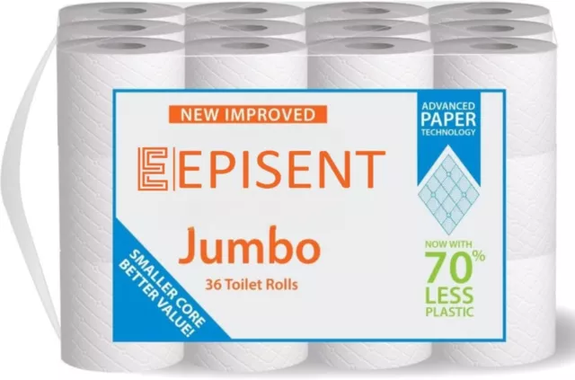 Jumbo Toilet Paper - Bathroom Soft Tissue for Home, Office, and Commercial Use