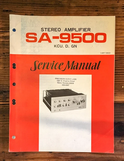 PIONEER SA-620 AMPLIFIER Service Manual *Original* £15.83 - PicClick UK