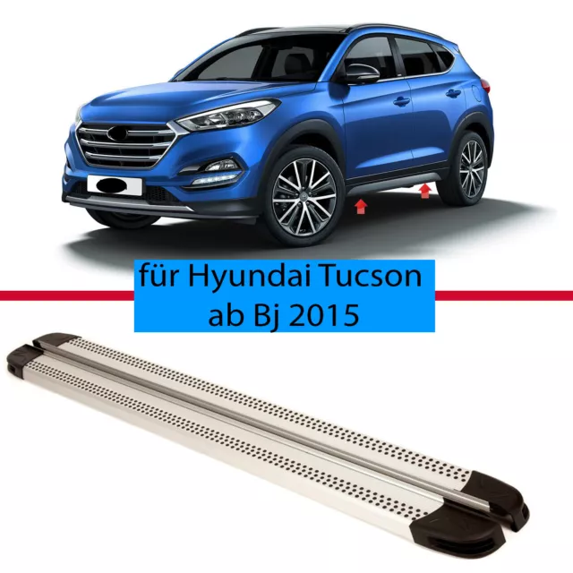 Hyundai Tucson TLE Trittbretter Schweller Aluminium Set +Montagekit ab  2015-2020