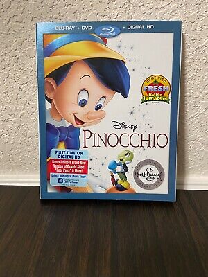 Walt Disney Pinocchio Blu-Ray + DVD Signature Collection NEW