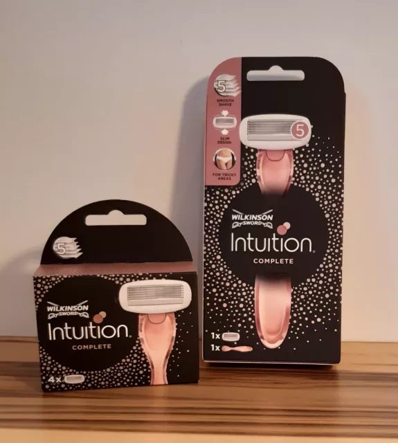 Wilkinson Sword Intuition 5 Complete Damen Rasierer mit 5 Rasierklingen Klingen