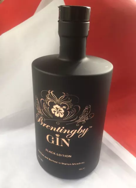 Brentingby Empty Gin Bottle/ Black Edition/ 70cl/ Wedding Craft/ Upcycling/ Art