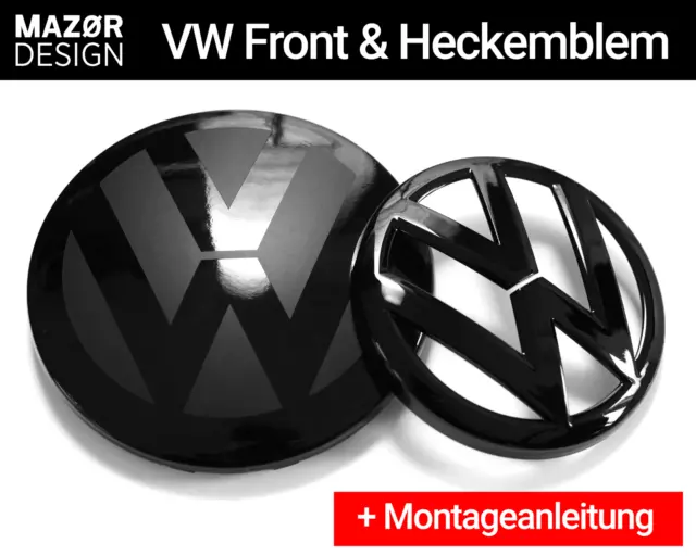VW GOLF 7 VII Facelift emblema delantero negro GTI GTD R-Line TCR ACC EUR  36,90 - PicClick ES