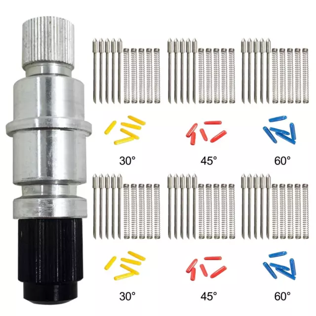 Compatible CB09 CB09U Graphtec Blade Holder Base with 30 Pcs (30/45/ 60 Degree)