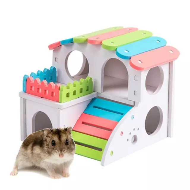 Hamster Plastic Villa Small Pets Cage Accessories Chewing Toy for Rabbit Ferret